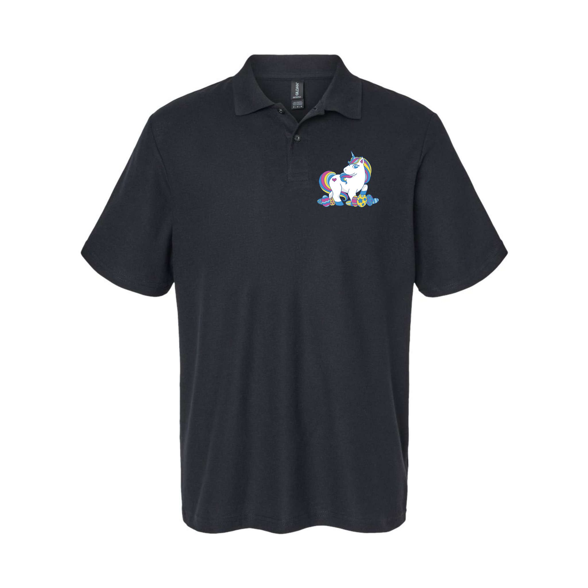 Cute Easter Eggs Unicorn Polo