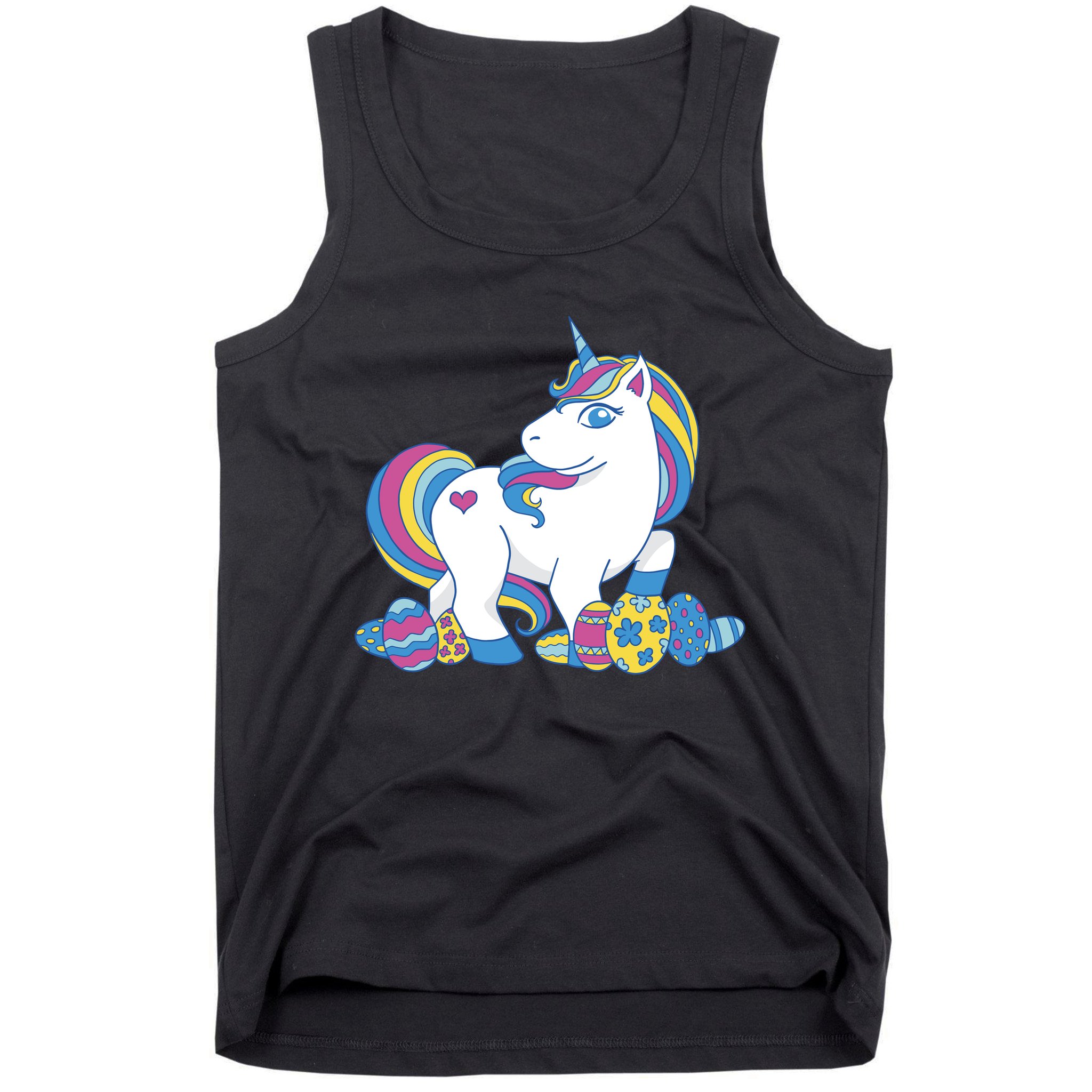 Cute Easter Eggs Unicorn Tank Top