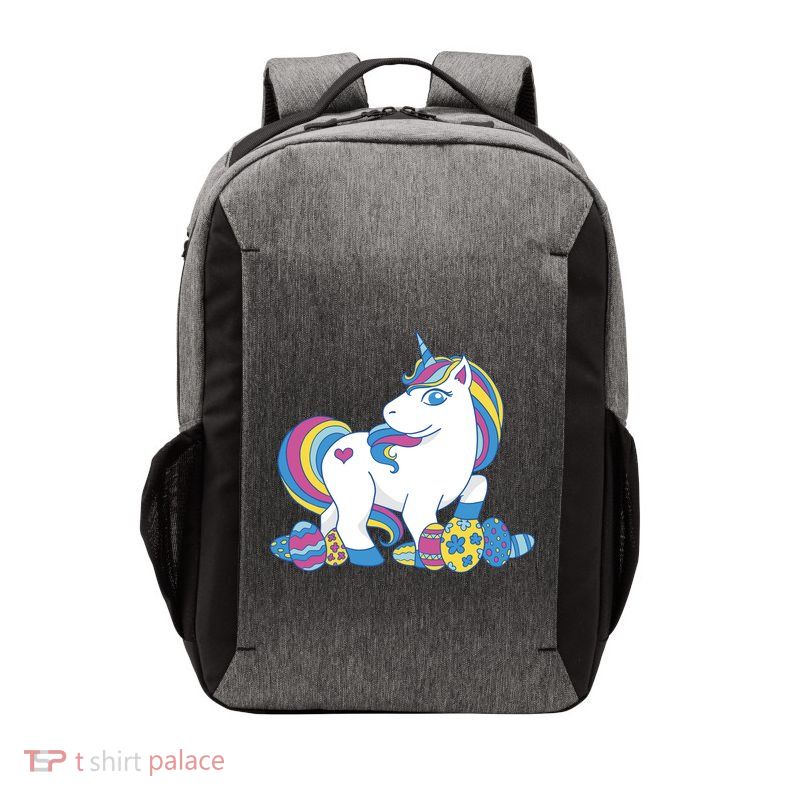 Cute Easter Eggs Unicorn Vector Backpack