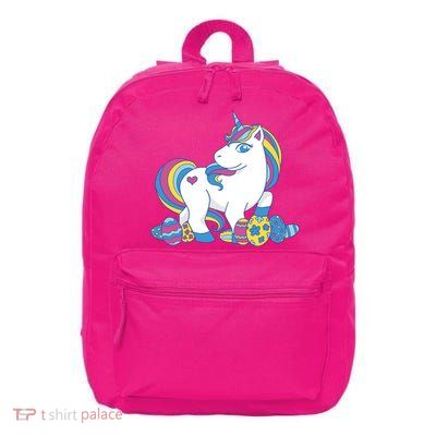 Cute Easter Eggs Unicorn 16 in Basic Backpack