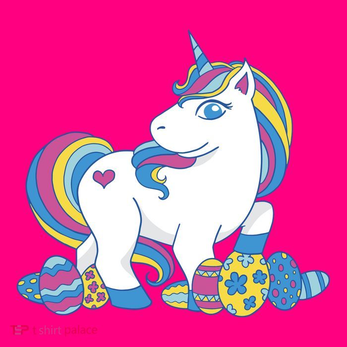 Cute Easter Eggs Unicorn Magnet