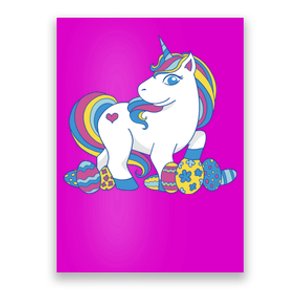 Cute Easter Eggs Unicorn Poster