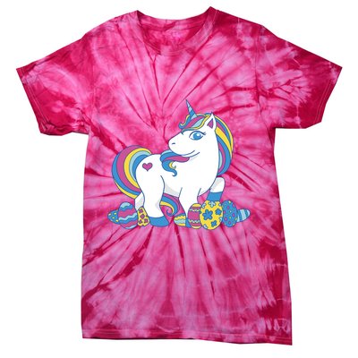 Cute Easter Eggs Unicorn Tie-Dye T-Shirt
