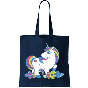 Cute Easter Eggs Unicorn Tote Bag