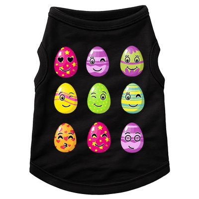 Colorful Easter Eggs Smiley Doggie Tank