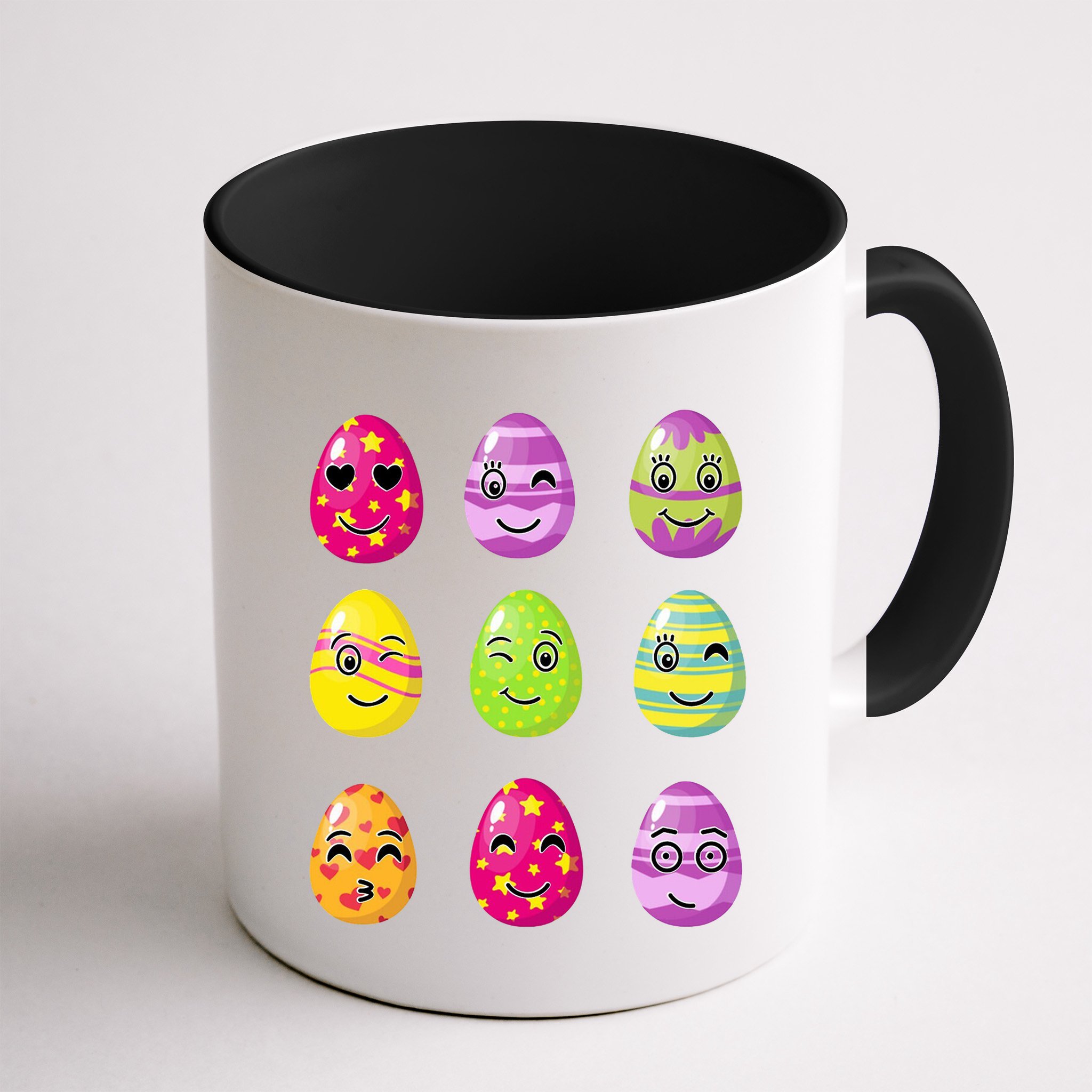 Colorful Easter Eggs Smiley Mug