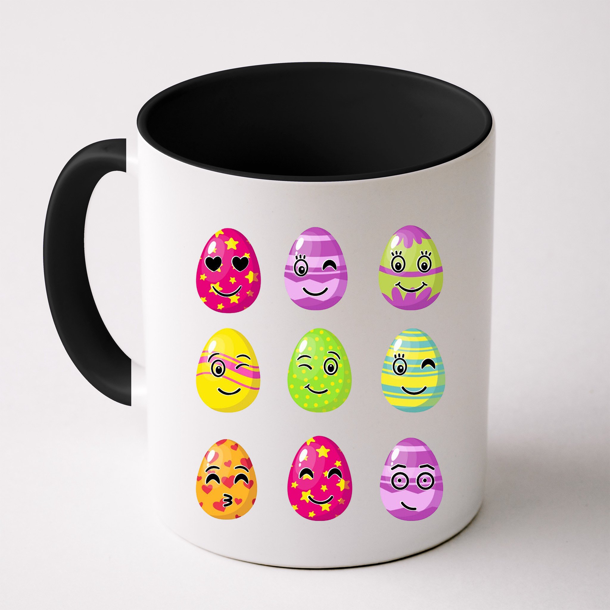Colorful Easter Eggs Smiley Mug