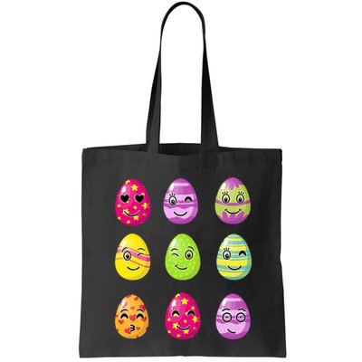 Colorful Easter Eggs Smiley Bag