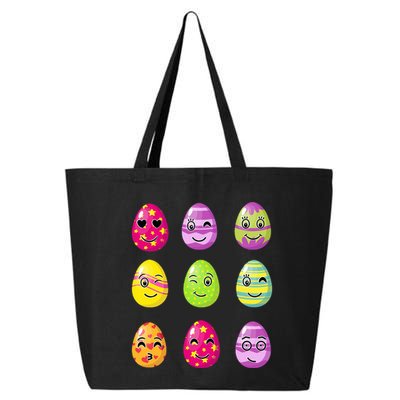 Colorful Easter Eggs Smiley 25L Jumbo Tote