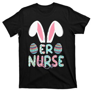 Cute Easter ER Nurse RN Bunny Ears Easter Eggs T-Shirt