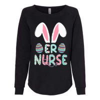 Cute Easter ER Nurse RN Bunny Ears Easter Eggs Womens California Wash Sweatshirt