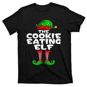 Cookie Eating Elf Matching Family Group Christmas Party Pj T-Shirt