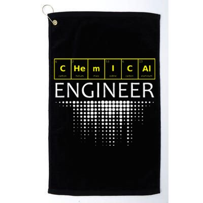 Chemical Engineer Engineering Gifts Platinum Collection Golf Towel