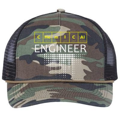 Chemical Engineer Engineering Gifts Retro Rope Trucker Hat Cap