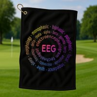 Colorful EEG - EEG Appreciation - EEG Pediatric Golf Towel