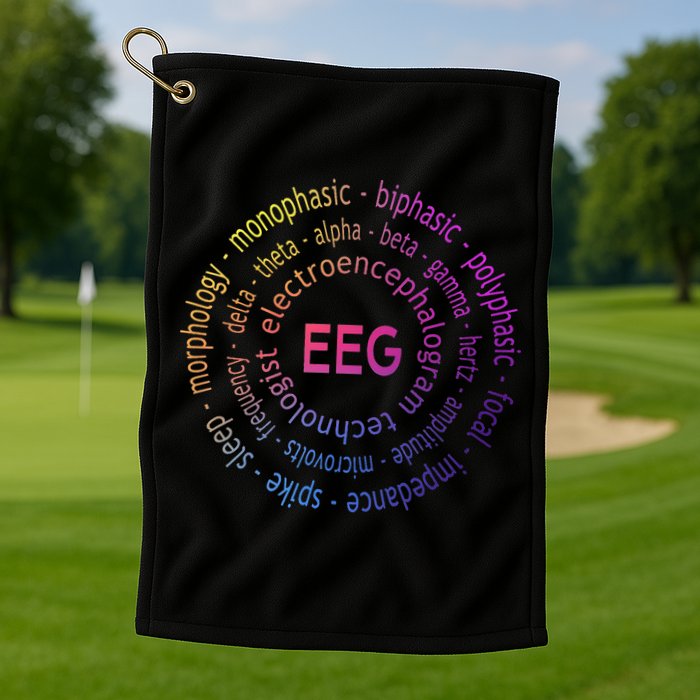 Colorful EEG - EEG Appreciation - EEG Pediatric Golf Towel