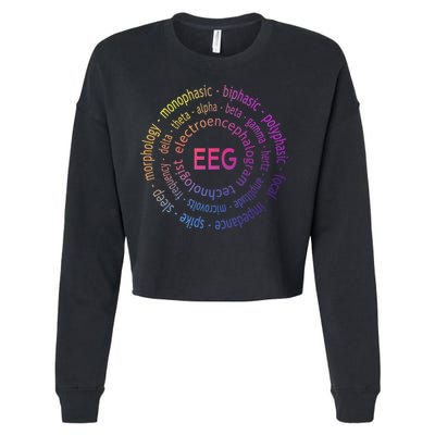 Colorful EEG - EEG Appreciation - EEG Pediatric Cropped Pullover Crew