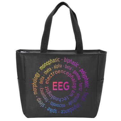 Colorful EEG - EEG Appreciation - EEG Pediatric Zip Tote Bag
