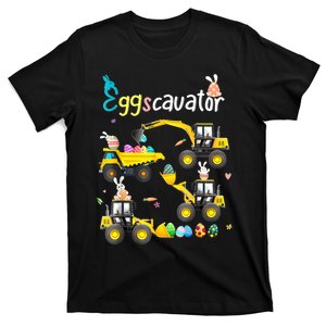 Construction Excavator Easter Day Egg Hunt For Boys Toddlers T-Shirt