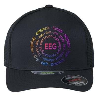 Colorful EEG - EEG Appreciation - EEG Pediatric Appreciation Flexfit Unipanel Trucker Cap