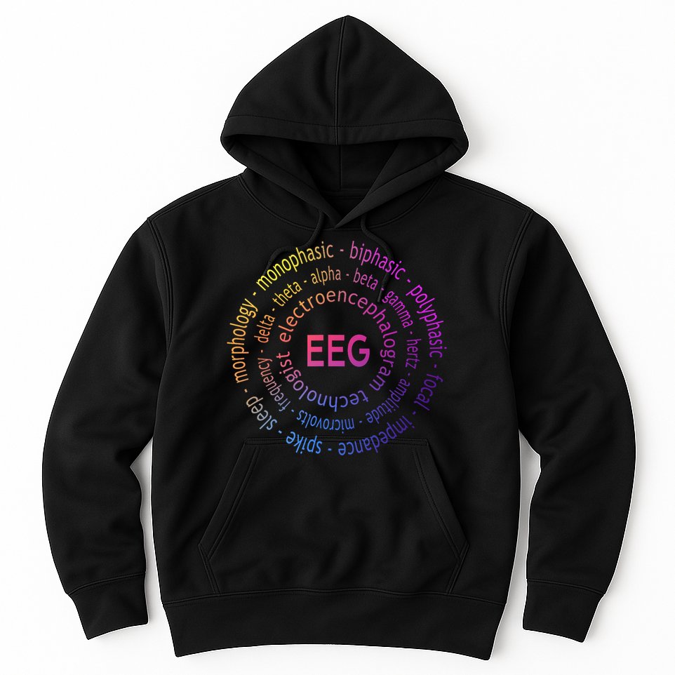 Colorful EEG - EEG Appreciation - EEG Pediatric Appreciation Hoodie