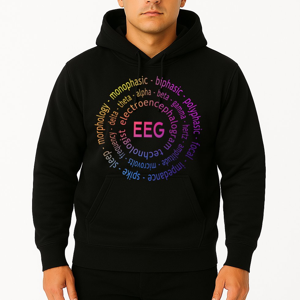 Colorful EEG - EEG Appreciation - EEG Pediatric Appreciation Hoodie