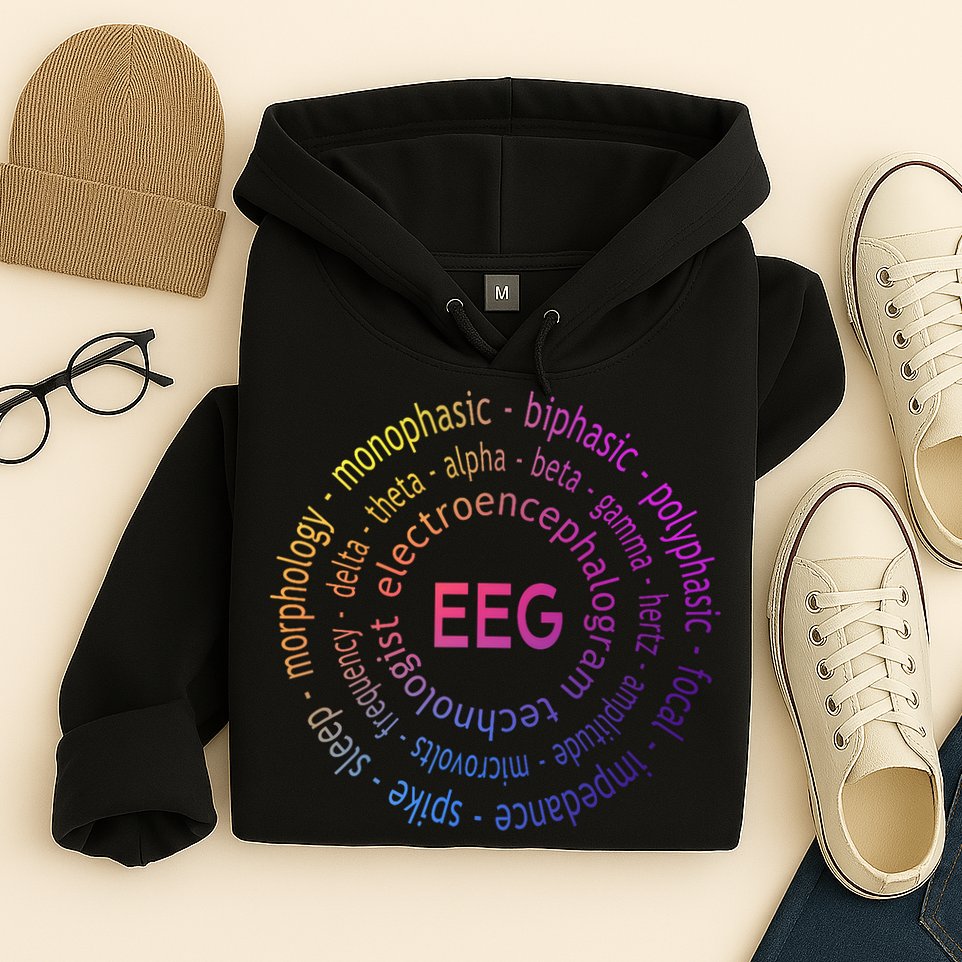 Colorful EEG - EEG Appreciation - EEG Pediatric Appreciation Hoodie