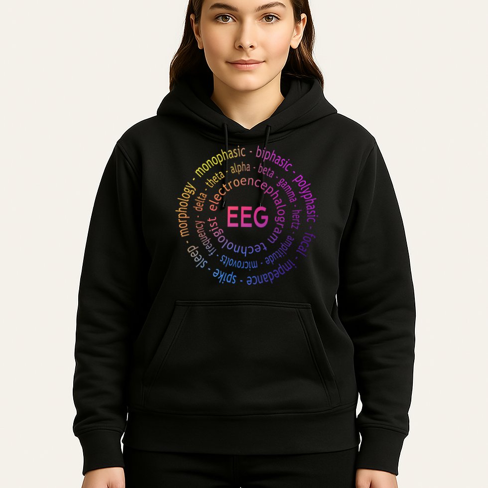 Colorful EEG - EEG Appreciation - EEG Pediatric Appreciation Hoodie