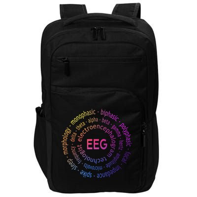 Colorful EEG - EEG Appreciation - EEG Pediatric Appreciation Impact Tech Backpack