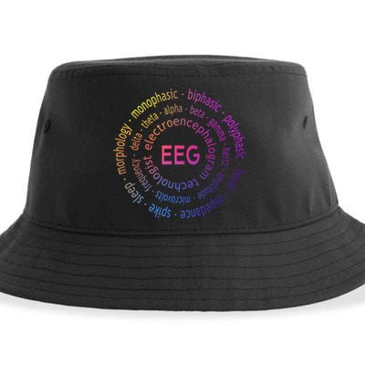 Colorful EEG - EEG Appreciation - EEG Pediatric Appreciation Sustainable Bucket Hat