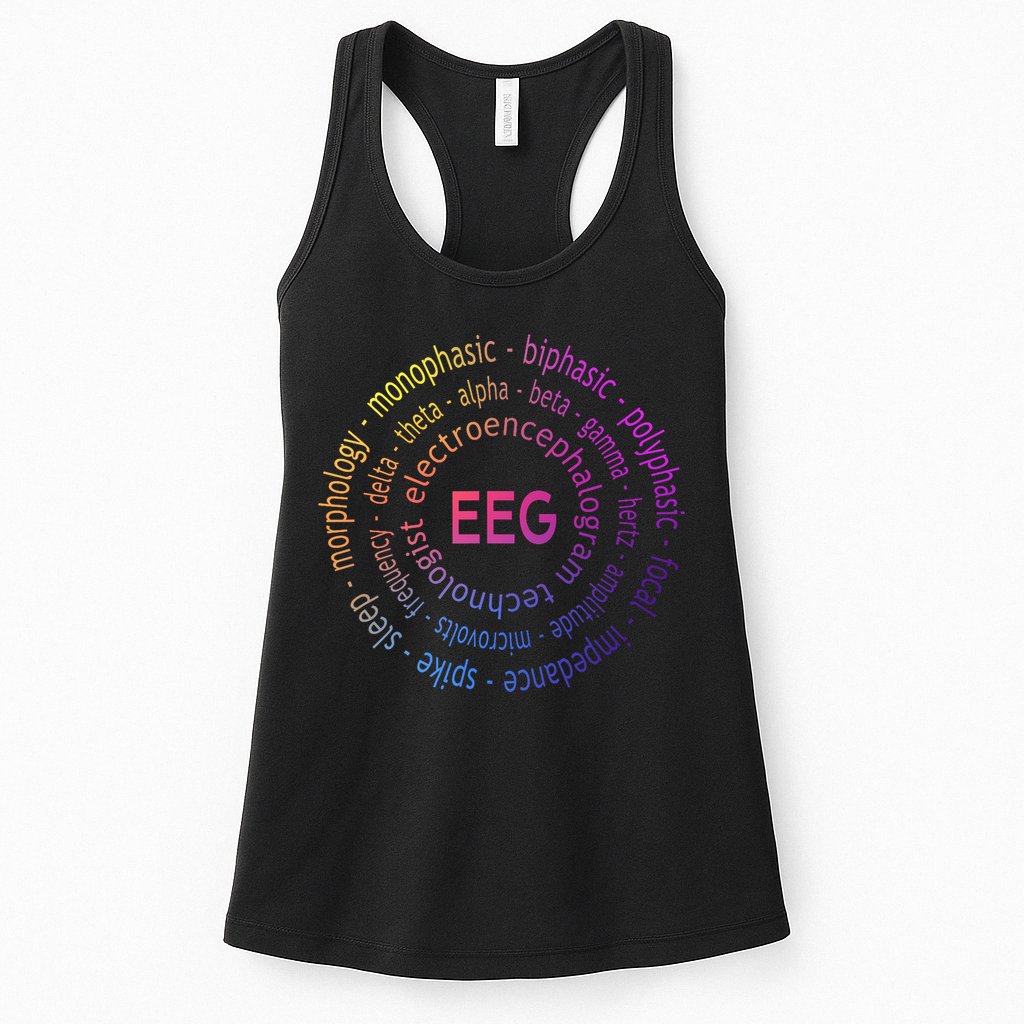 Colorful EEG - EEG Appreciation - EEG Pediatric Appreciation Womens Tank Top