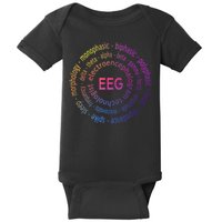 Colorful EEG - EEG Appreciation - EEG Pediatric Appreciation Baby Bodysuit