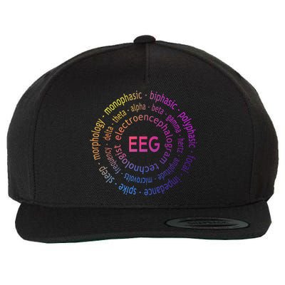 Colorful EEG - EEG Appreciation - EEG Pediatric Appreciation Wool Snapback Cap