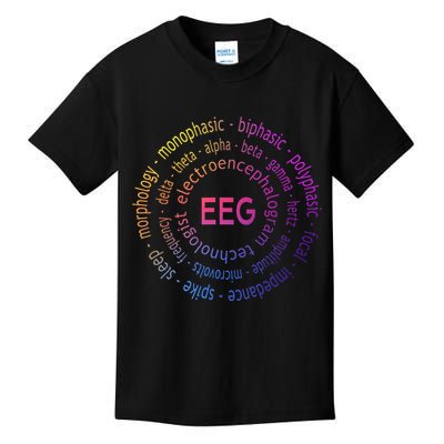 Colorful EEG - EEG Appreciation - EEG Pediatric Appreciation Kids T-Shirt