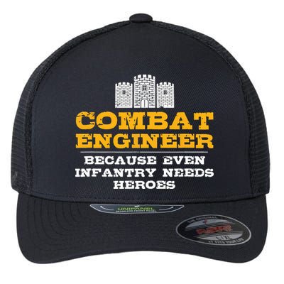 Combat Engineer Engineer Gifts Army Engineering Flexfit Unipanel Trucker Cap