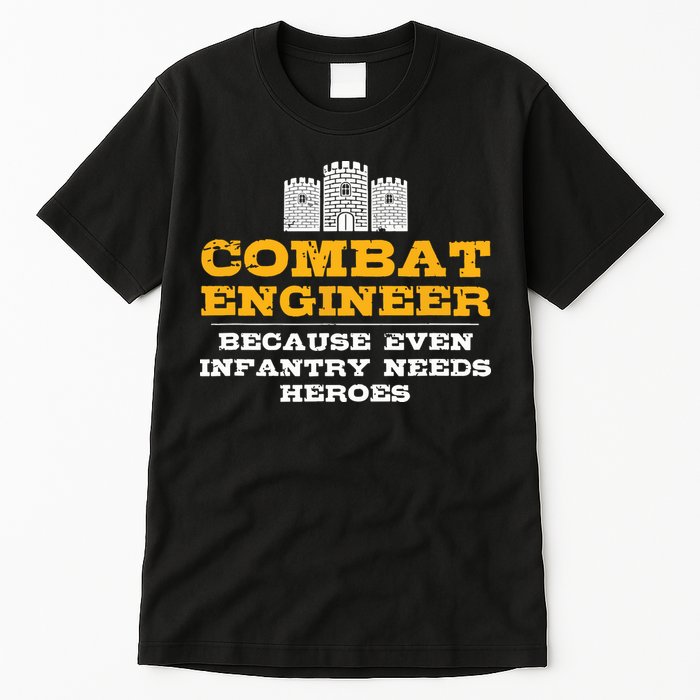 Combat Engineer Engineer Gifts Army Engineering Tall T-Shirt