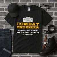 Combat Engineer Engineer Gifts Army Engineering Tall T-Shirt