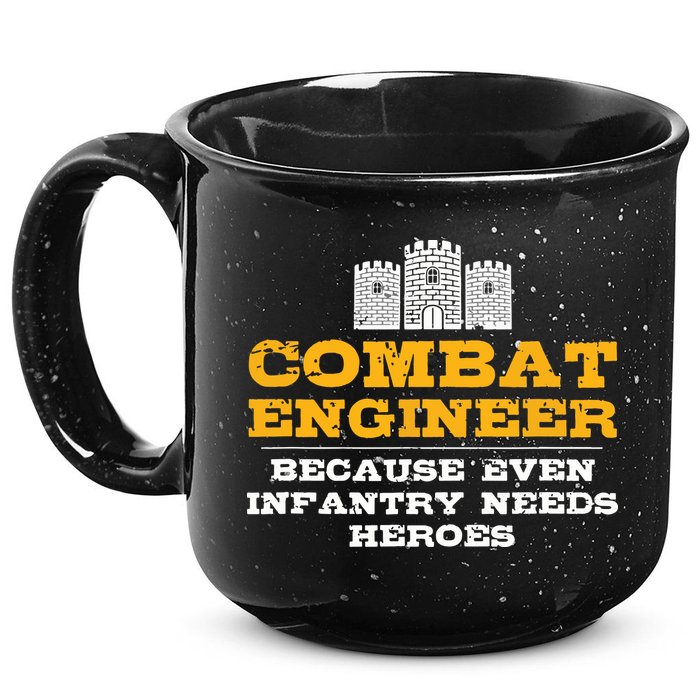 Combat Engineer Engineer Gifts Army Engineering 15oz Campfire Ceramic Mug