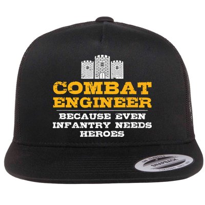 Combat Engineer Engineer Gifts Army Engineering Flatbill Hat