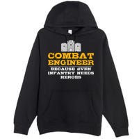 Combat Engineer Engineer Gifts Army Engineering Premium Pullover Hoodie