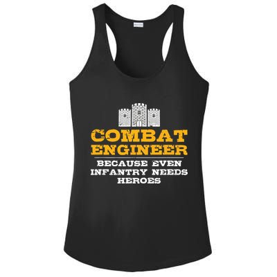 Combat Engineer Engineer Gifts Army Engineering Ladies PosiCharge Competitor Racerback Tank