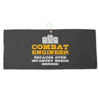 Combat Engineer Engineer Gifts Army Engineering Large Microfiber Waffle Golf Towel
