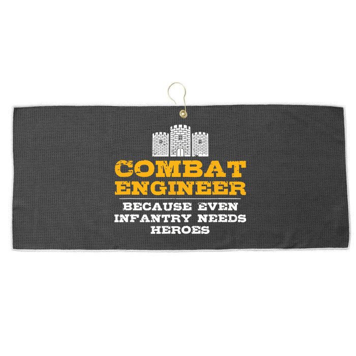 Combat Engineer Engineer Gifts Army Engineering Large Microfiber Waffle Golf Towel