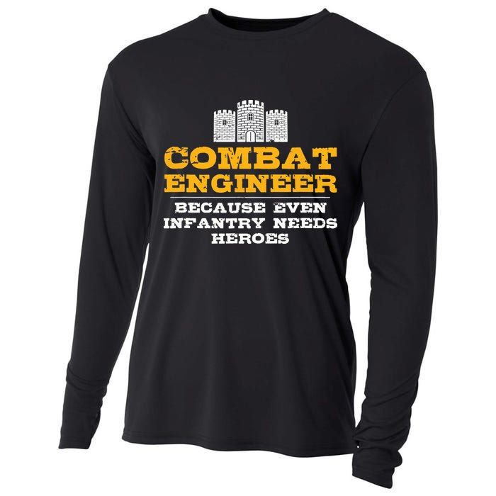 Combat Engineer Engineer Gifts Army Engineering Cooling Performance Long Sleeve Crew