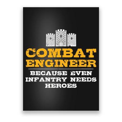 Combat Engineer Engineer Gifts Army Engineering Poster