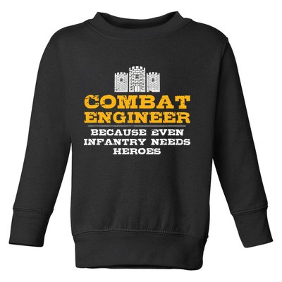 Combat Engineer Engineer Gifts Army Engineering Toddler Sweatshirt