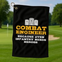 Combat Engineer Engineer Gifts Army Engineering Golf Towel
