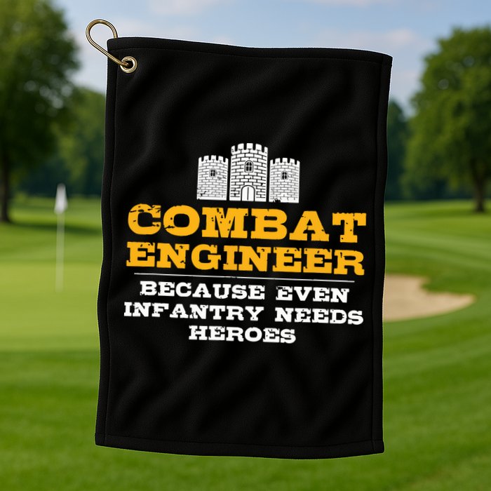 Combat Engineer Engineer Gifts Army Engineering Golf Towel