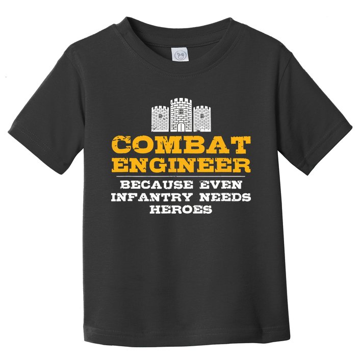 Combat Engineer Engineer Gifts Army Engineering Toddler T-Shirt
