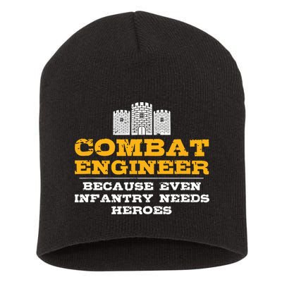 Combat Engineer Engineer Gifts Army Engineering Short Acrylic Beanie